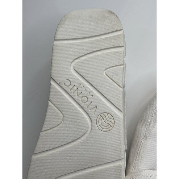 Vionic Beach Skipper Men's 9.5 Slip-On Canvas Casual Shoes White Cruise - Picture 14 of 16